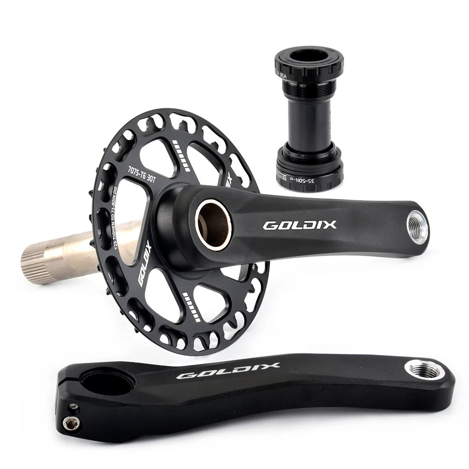 Children Bicycle Crankset 110mm-160mm Crank MTB Kid Crankset 28T-38T Chainring