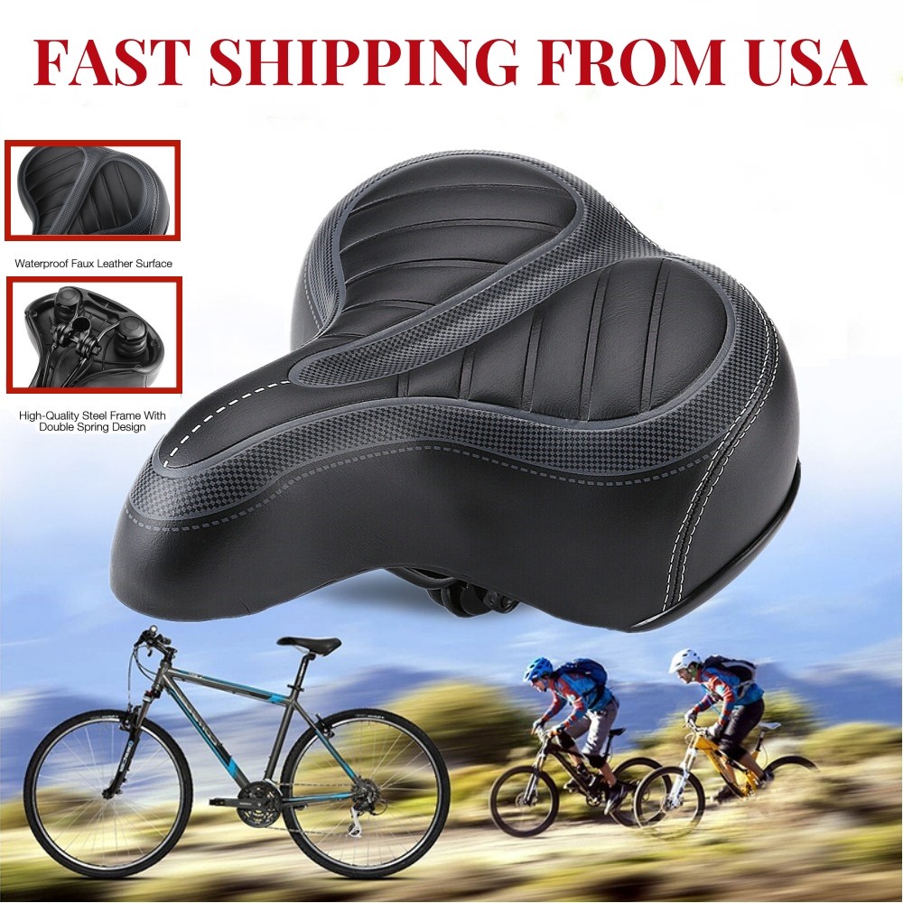 E-bike Bicycle Bike Saddle Seat Comfort Wide Big Bum Soft Gel Cushion Pad