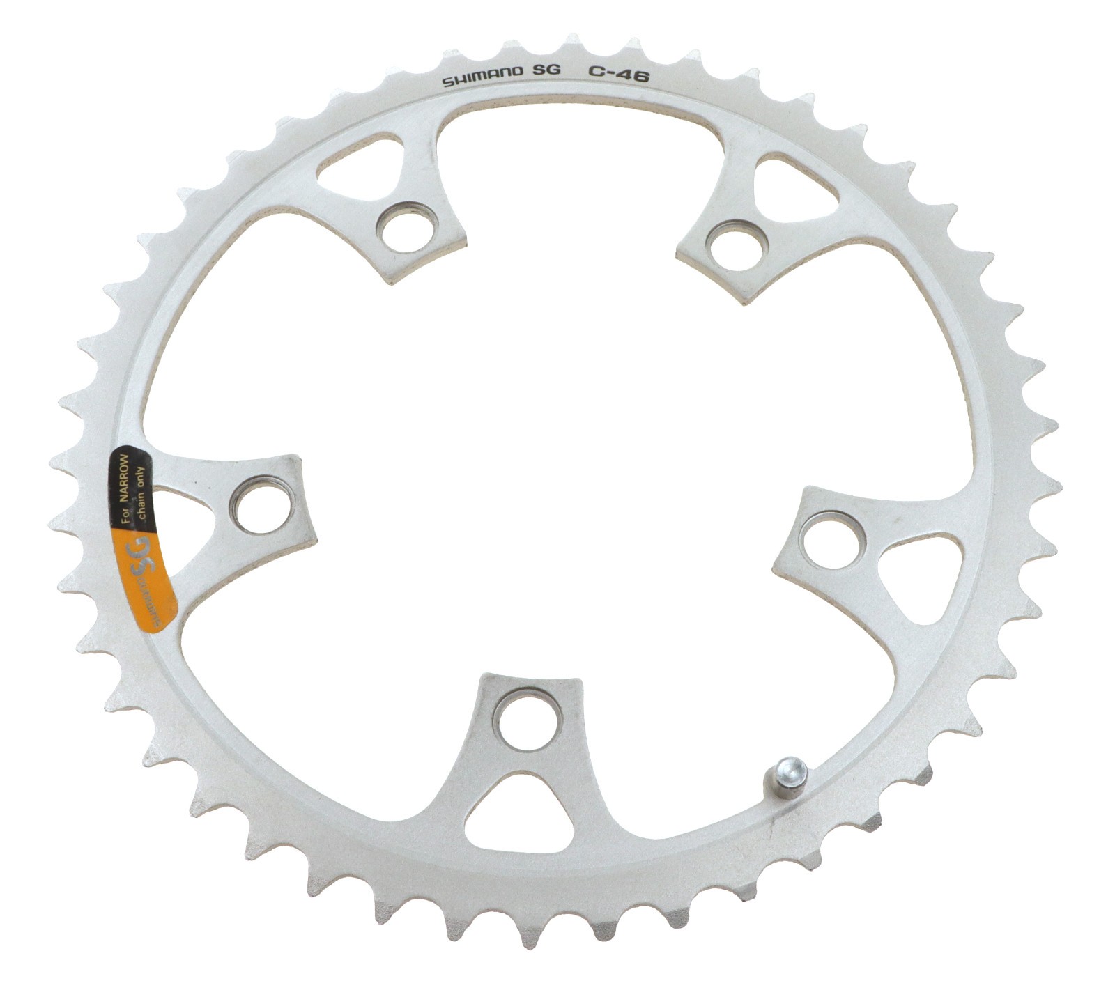Shimano Deore DX SG Chainring 46T C 110 BCD 3X7 SPD Silver 5 Bolt NOS