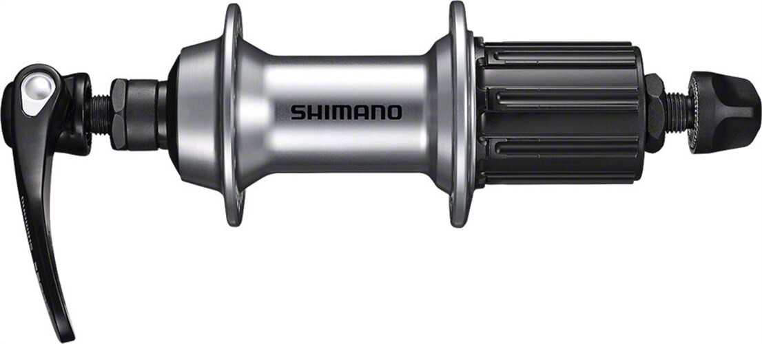 Shimano FH-RS400 Rear Hub – QR x 130mm, Rim Brake, HG 11 Road, Silver, 36H