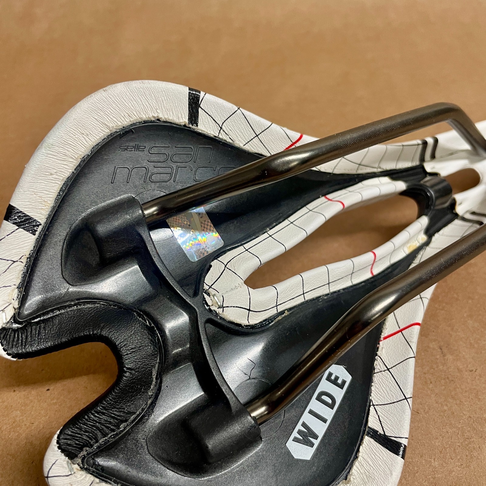 Selle San Marco Aspide Test Saddle DiMA: Wide + Waved XSiLiTE 140mm x 275m White