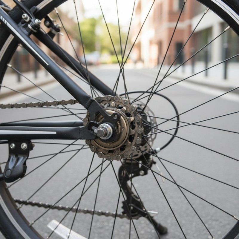 Bicycle Flywheel High Carbon Steel Construction Monolithic Gear Construction