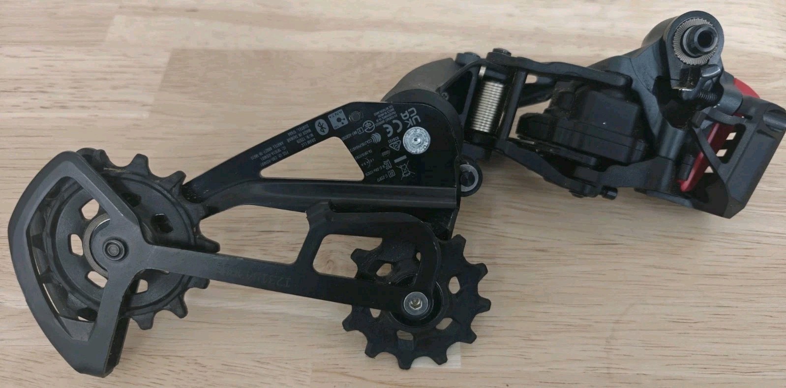 SRAM GX Eagle AXS Rear Derailleur – 12-Speed, Long Cage, 52t Max, Lunar