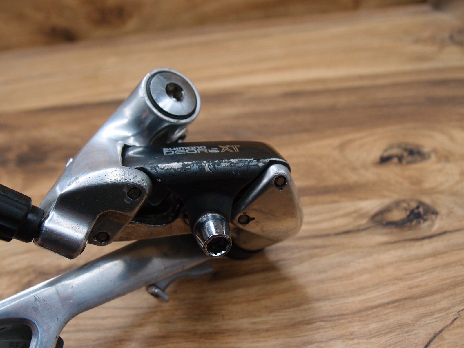 1989 rear derailleur Shimano Deore XT RD-M735 VIA Japan long cage 7 sp
