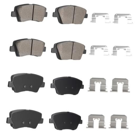 Front Rear Ceramic Disc Brake Pads Set for Hyundai Sonata, for Kia Optima