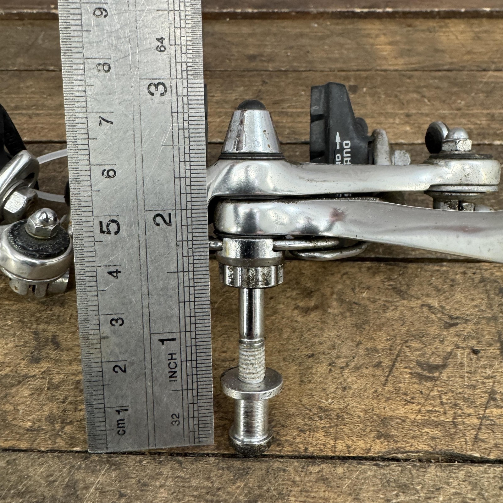 Vintage Shimano 600 BR-6208 Caliper Brakes Set Silver Road Bike Side Pull Japan