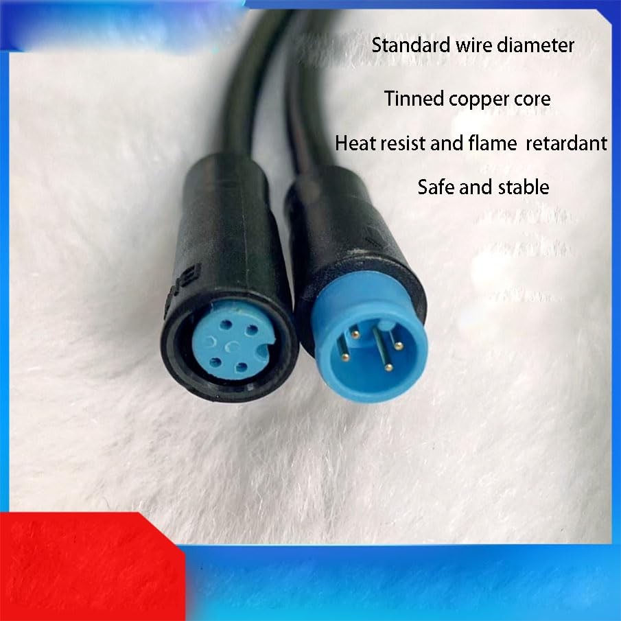 Julet Waterproof Cable Extension Connector 2 3 4 Pin Male Female Ebike