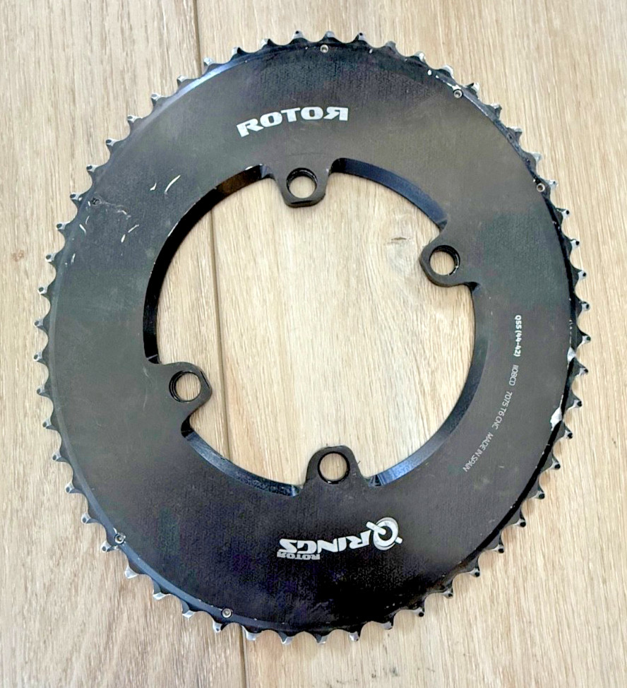 Rotor Bike 54/42 Tooth Q-Ring Oval Chainring Set – Shimano 11/12 Speed – 110×4