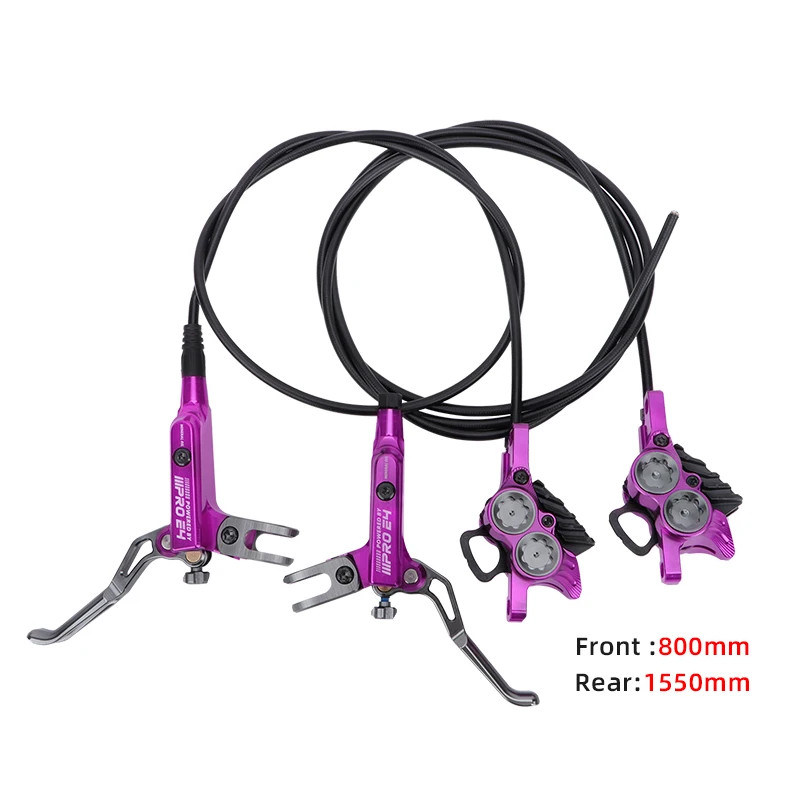 E4 Mountain Bike Hydraulic Brake 800/1550Mm Front Rear Brake Cooling 4 Piston Oi