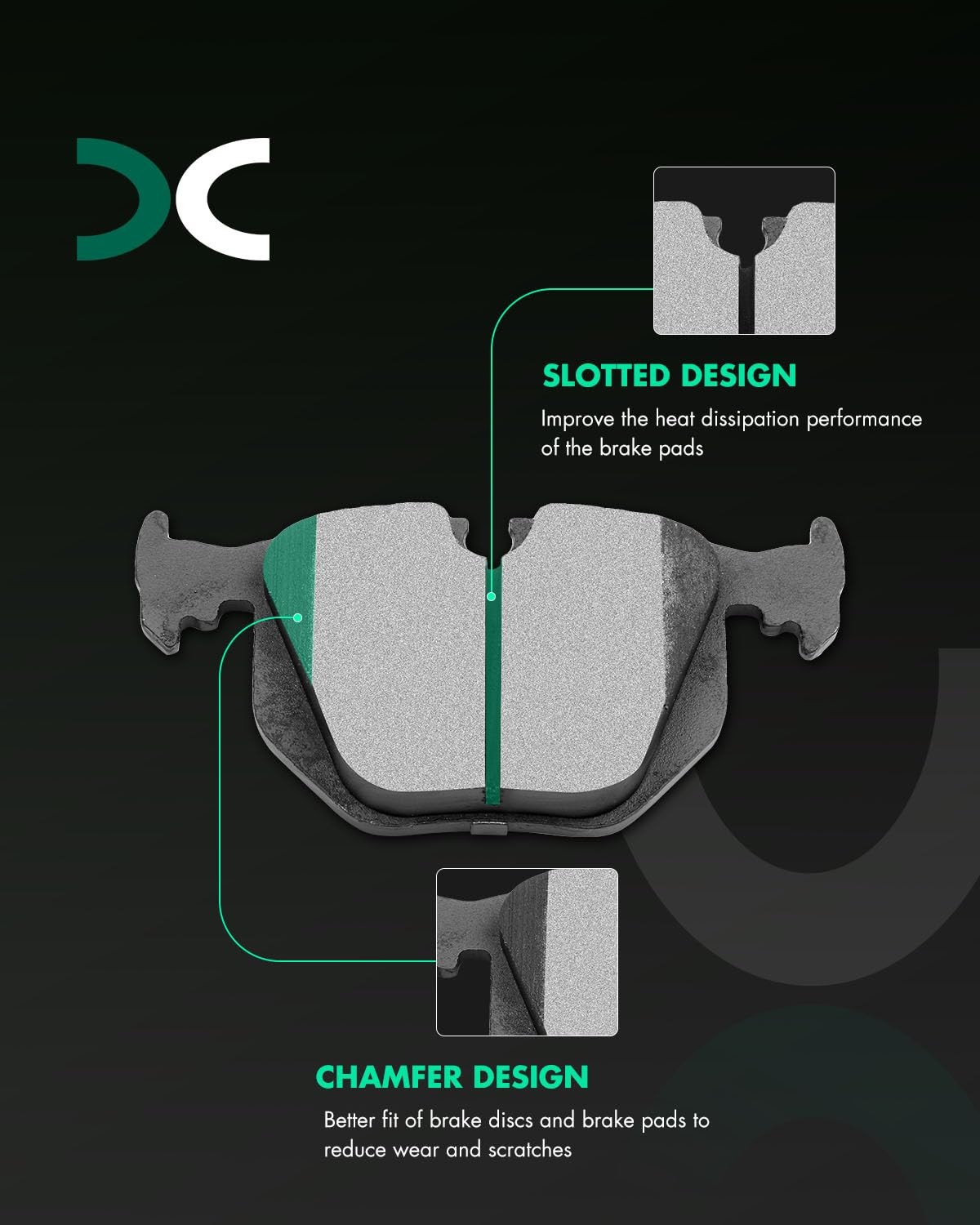 Scitoo Ceramic Pads Rear Brake Pads Brakes Kits Fit For Bentley Arnagefor Bmw