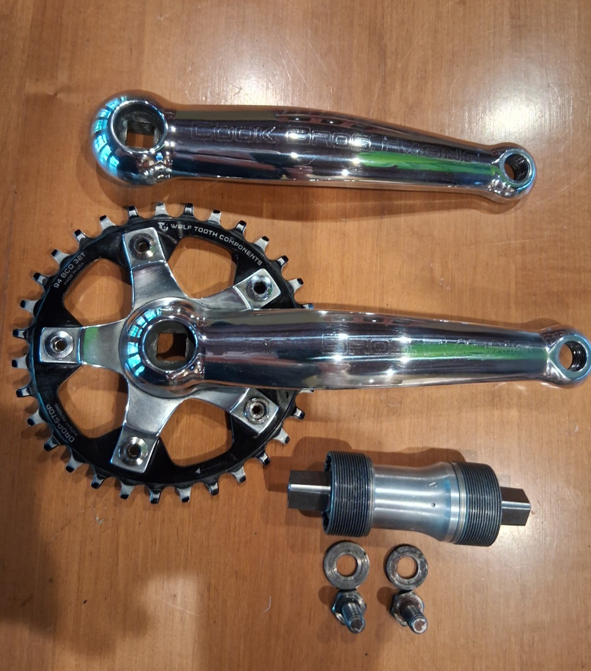 Cook Bros. Racing F-Series Cranks 175mm,Syncros BB,WolfTooth 32T+RaceFace 44/32