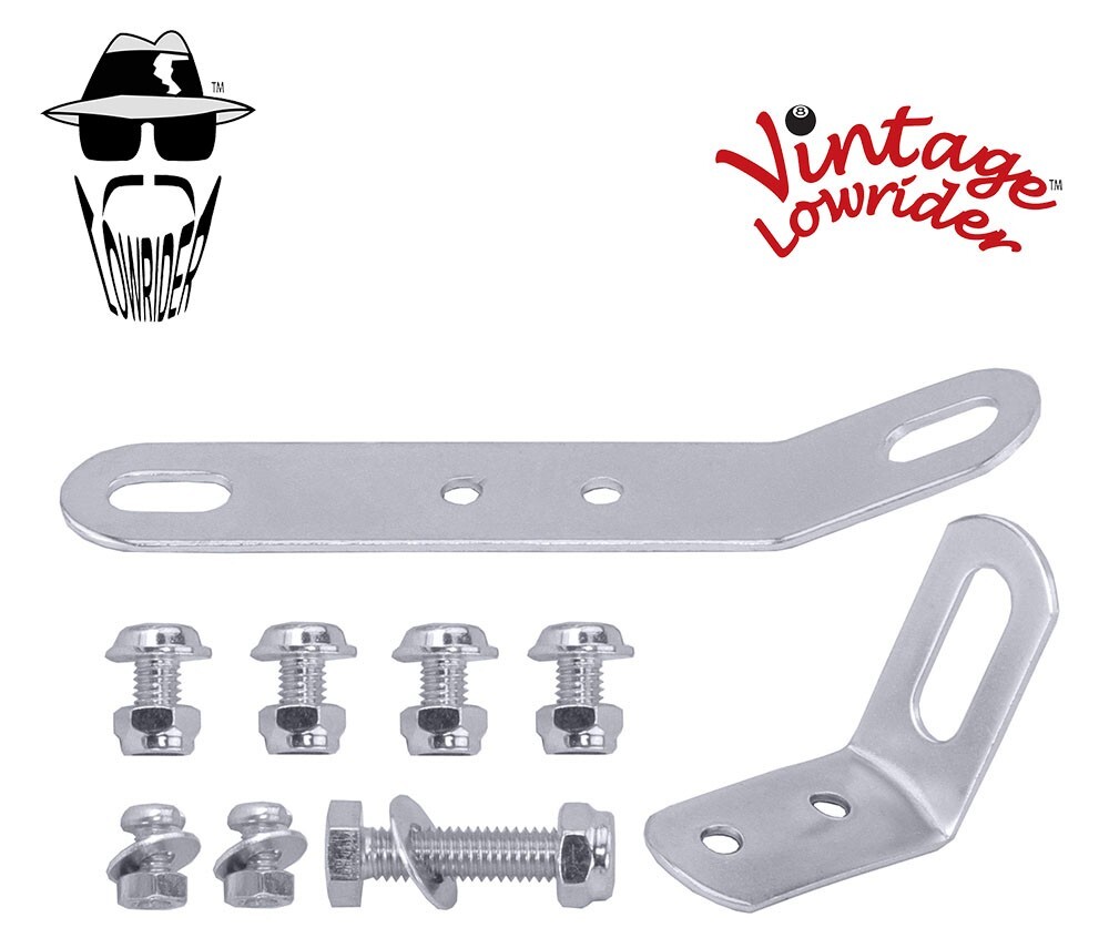 VINTAGE LOWRIDER BICYCLE REPLACEAMENT CHROME BOLTS/NUTS FOR STANDARD FENDERS.