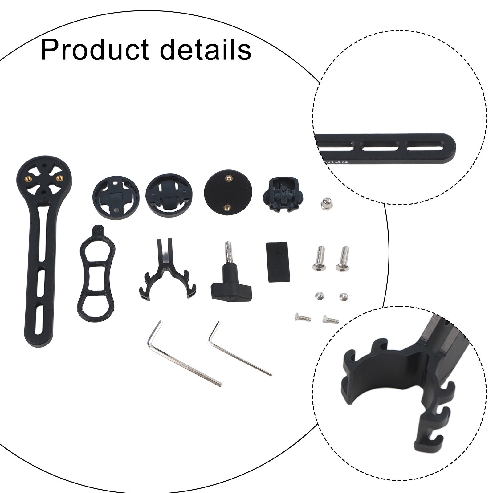 Cycling Accessories Bike Computer Mount 180-Degree Adjustability Light Holder