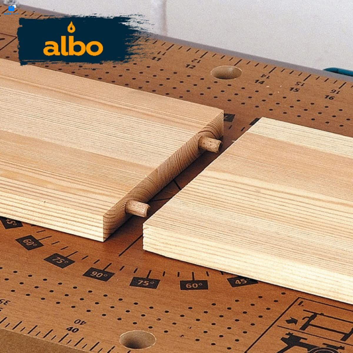 ALBO Wooden Dowel Pins 5/16 x 1 1/4 inch Fluted Wood x 1 1/4- 200Pcs