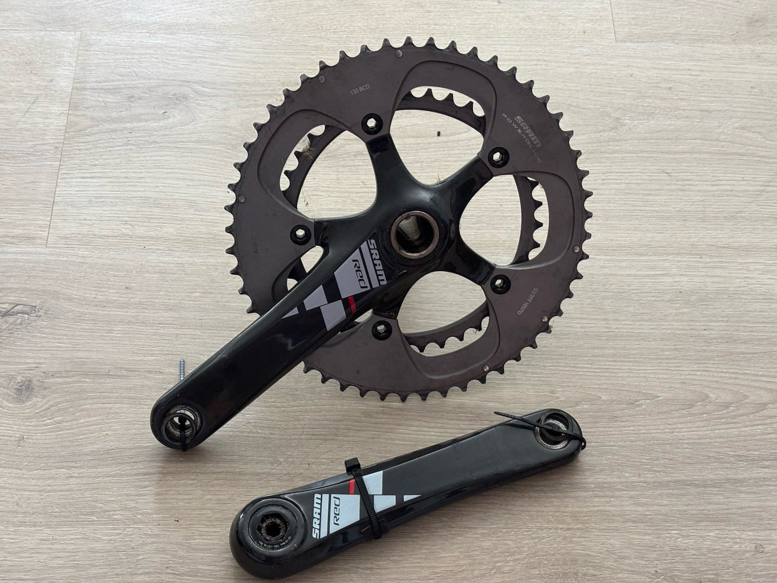Sram Red Crankset 130 BCD 53/39T Double 10 Speed Powerglide