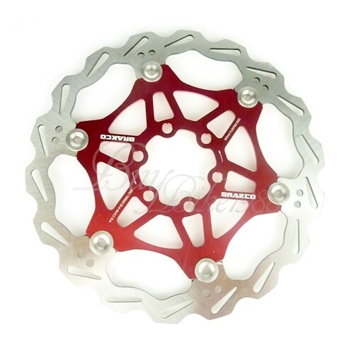 Heat Dissipation Disc Rotor Brake Cycling 160 180 203 mm gold black red blue