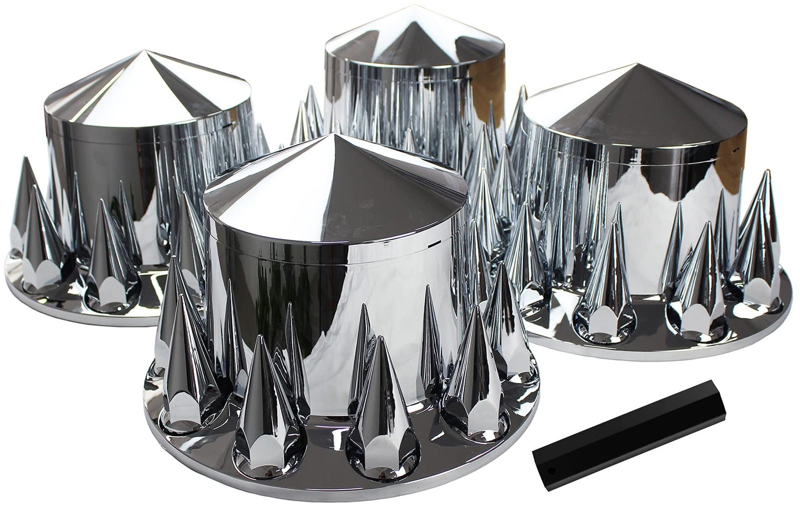 ABS Chrome Plastic Rear Axle Cover Kits with 33mm Thread-on Nut Covers for Se…