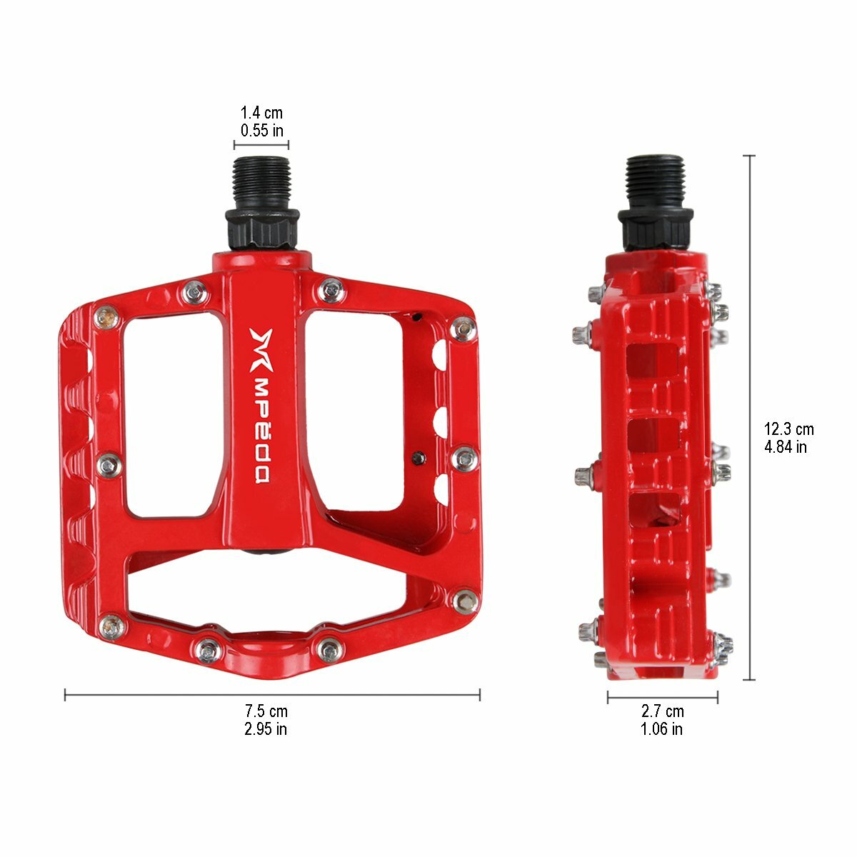 9/16″ Aluminum Bicycle Pedals Bike Pedals Road Mountain Sealed Bearings Platform