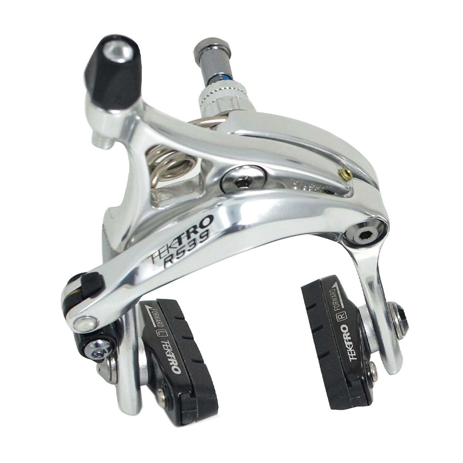 TEKTRO R539 Caliper Brake Set 47-59mm with QR Recessed Mount , Silver