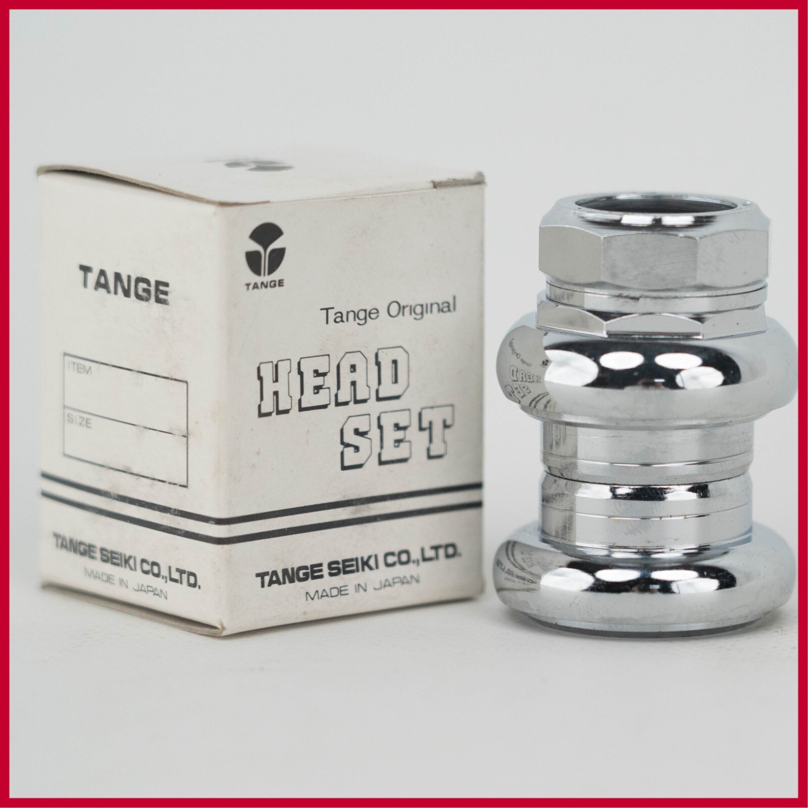 NOS TANGE CHROMED STEEL 1″ INCH HEADSET VINTAGE THREADED THREAD ME-SI
