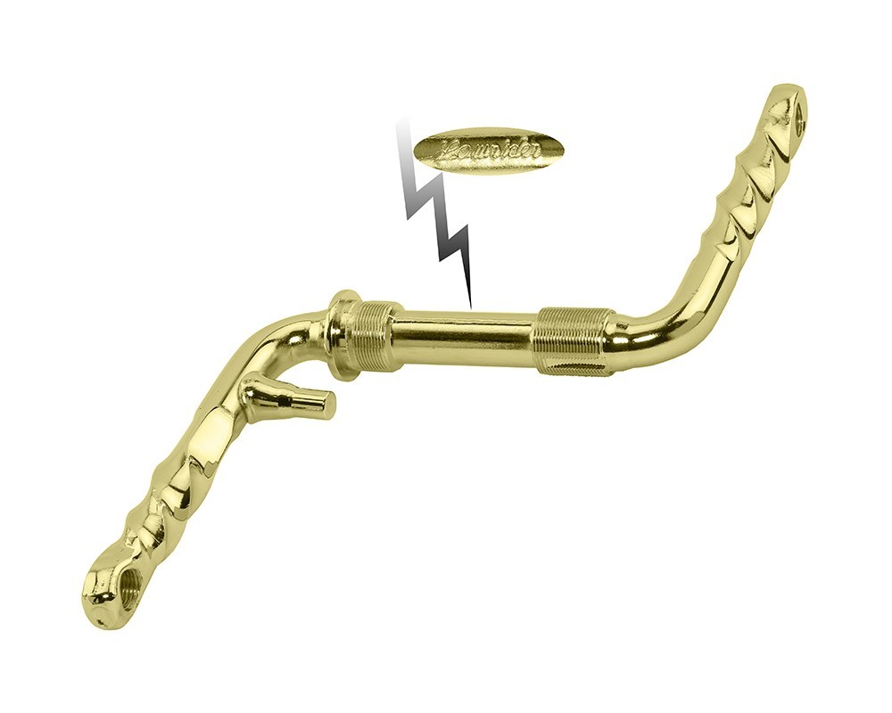 Vintage Lowrirder 1 One Piece Twisted Crank Arm Cruiser Bike 4.5 Inch Gold