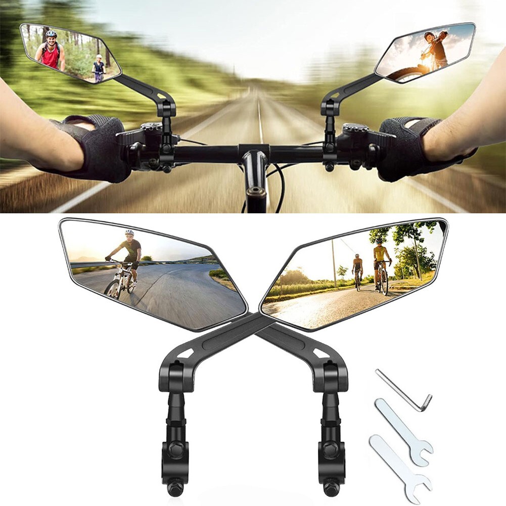 Bike Rearview Mirror for Electric Bike Scooter Reflective Rotation