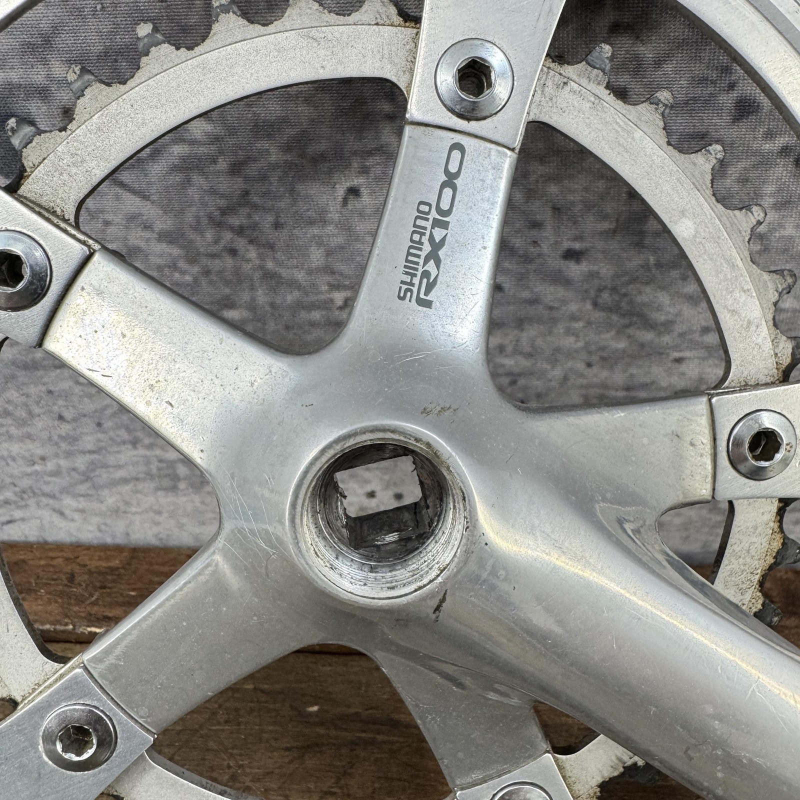Vintage Shimano RX100 Crank Set FC-A550 170 Mm 53 39t Double 130 BCD Road Bike