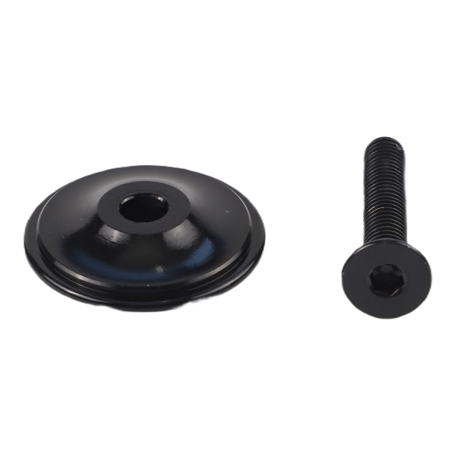 Aluminum Alloy Headset Cap with Stainless Steel Bolt for Modern Bicycle Designs