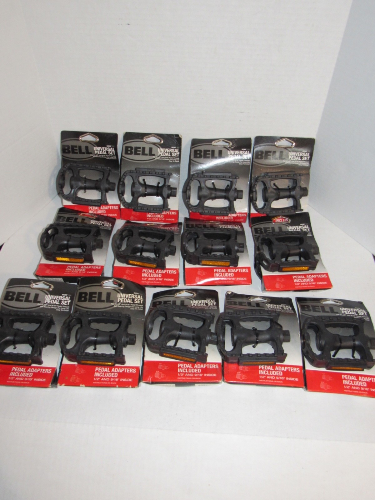 NEW Bulk Lot of 13 Bell Kicks 350 Universal Bike Pedal Sets Fits 1/2″- 9/16″