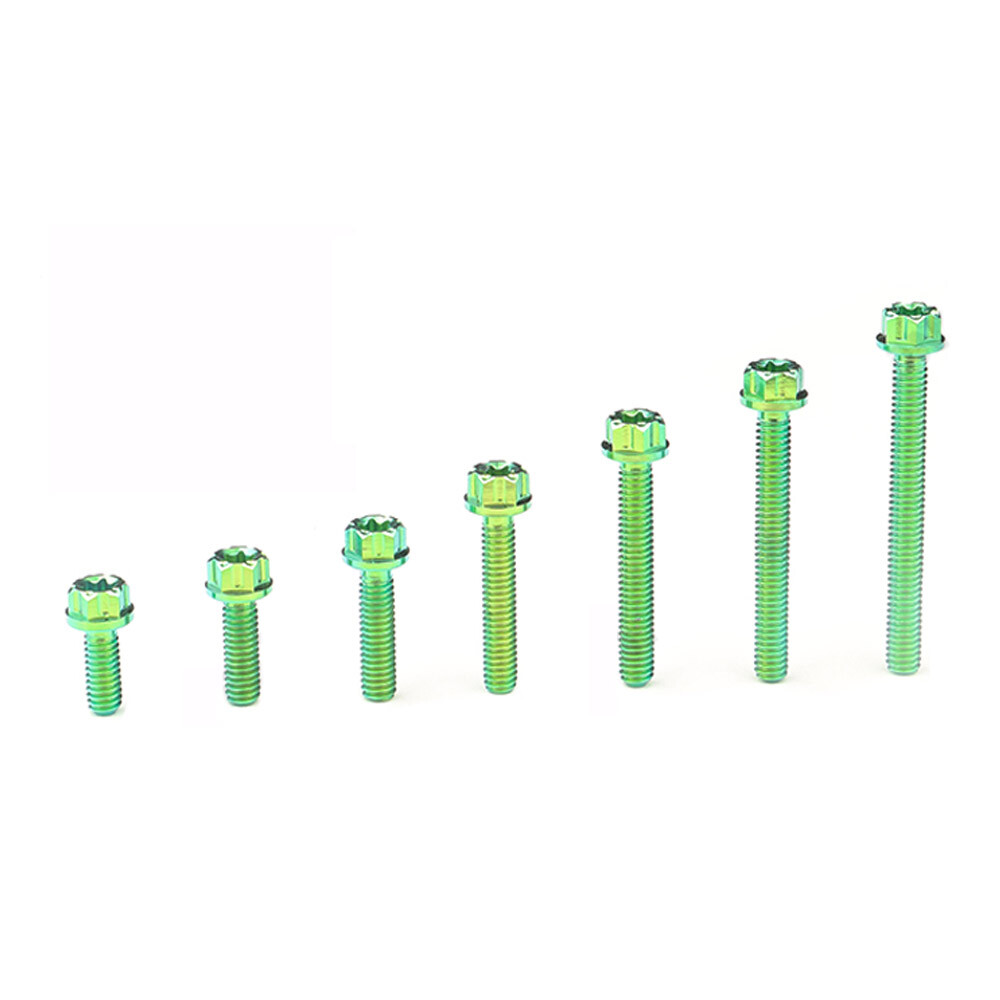 M4x10 12 15 20 25 30 35mm Titanium Bolts Flange torx screws Motorcycle Fastener