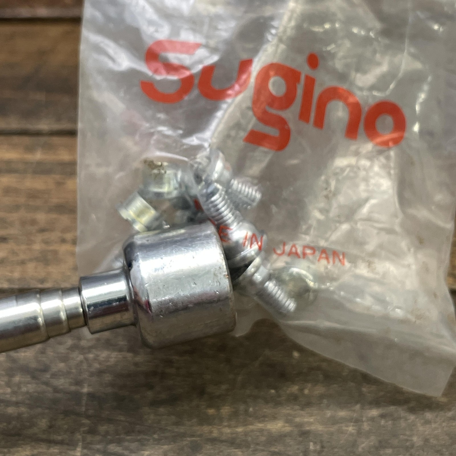 Vintage Sugino Crank Bolts Nuts Small NOS CR Triple or Chainguard