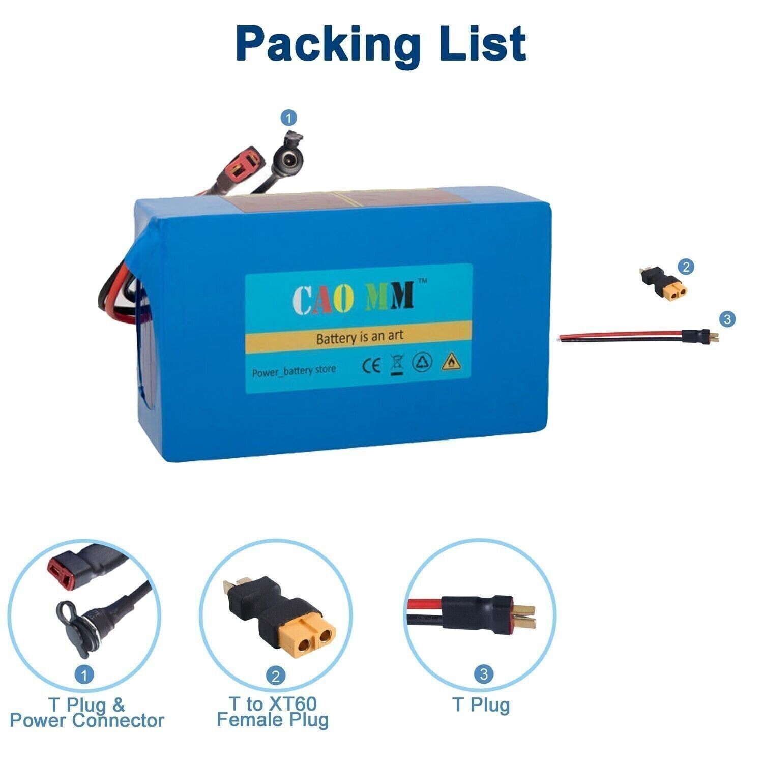 36V 20AH Lithium Ebike Battery 30A For 100W-1500W Electric Bicycle Bike Scooter