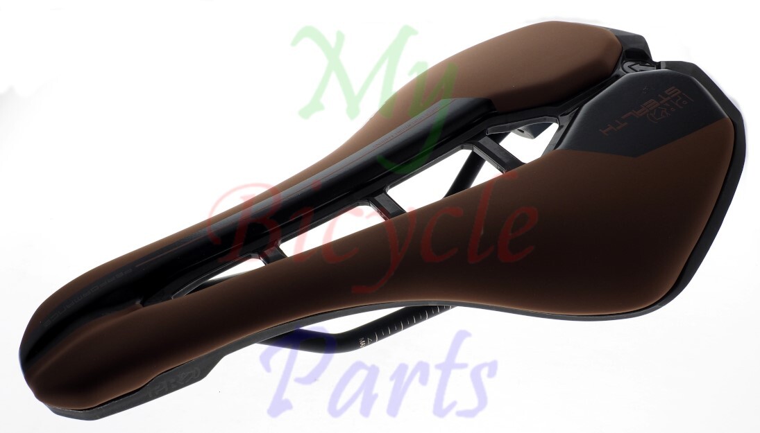 Shimano PRO Stealth Performance Saddle Stainless 7x7mm Rail, 152mm, Brown