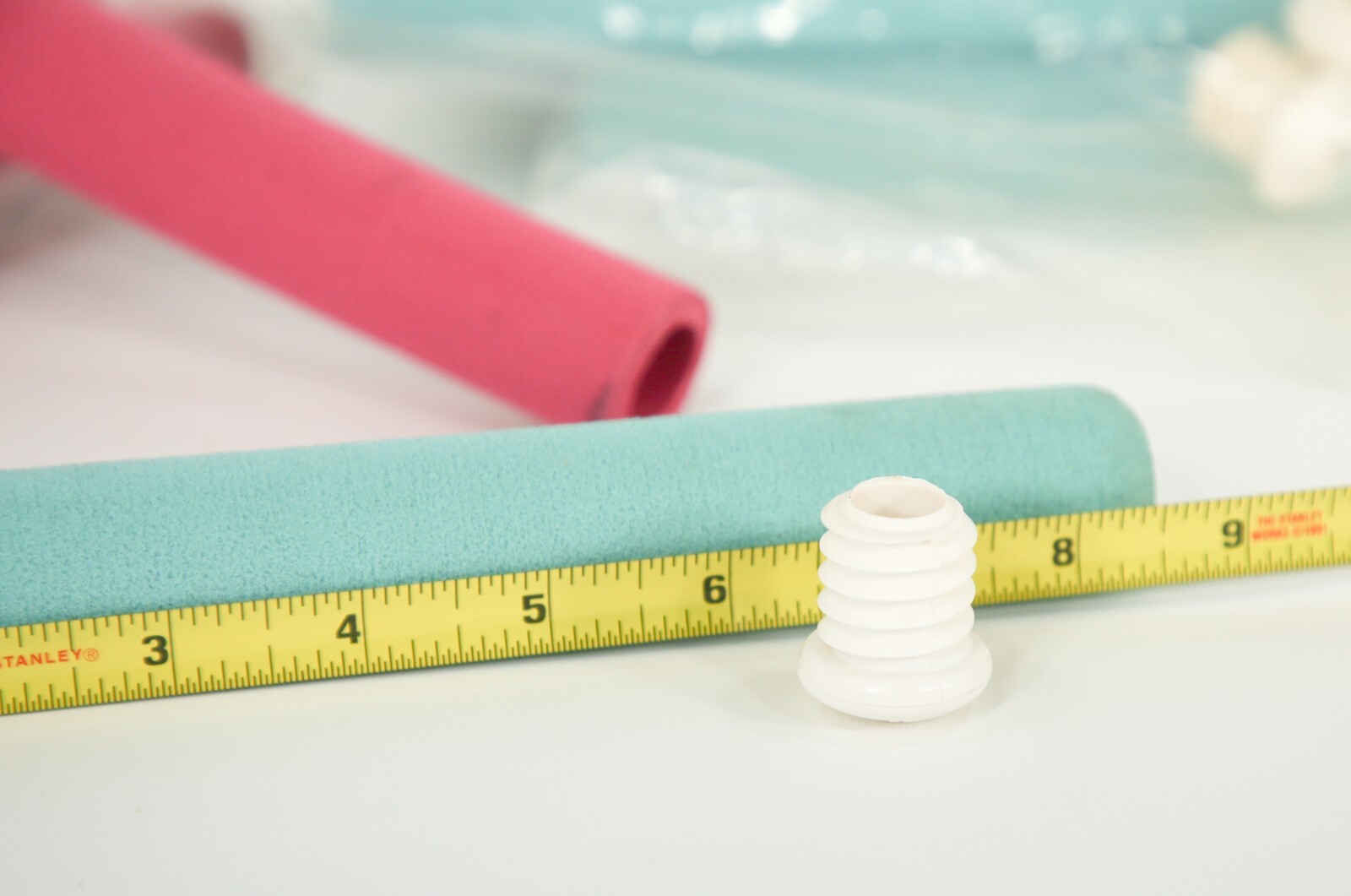 Vintage PADDED FOAM HANDLEBAR GRIPS for Drop Down Bars, Choice Pink or Teal, NOS