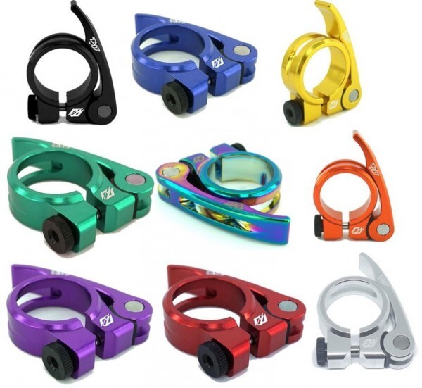 TNT BICYCLES BMX QUICK RELEASE SEAT POST CLAMP – 31.8MM – 1-1/4″ BLACK