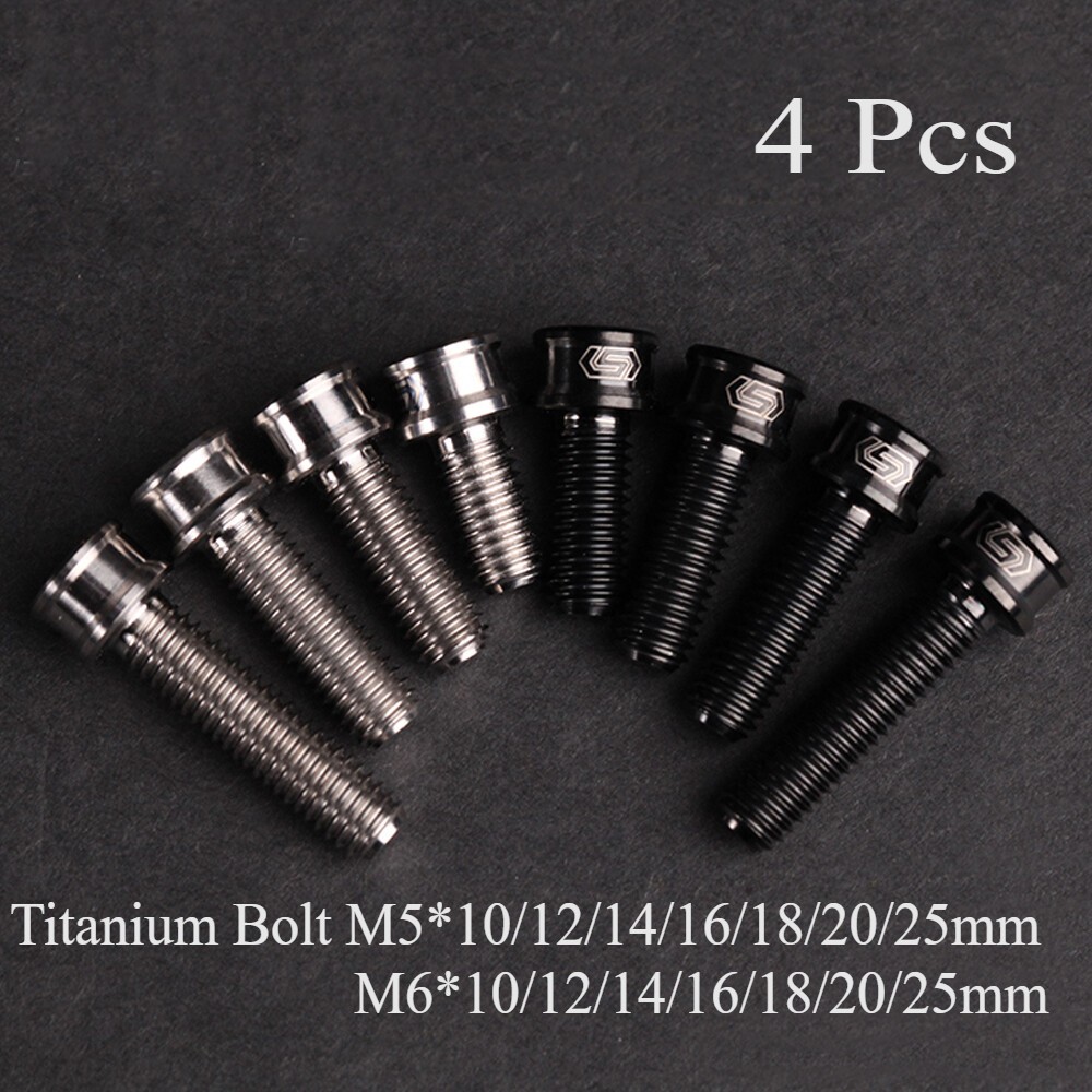 M5x10/12/14/16/18/20/25mm Cylindrical Head Bolt Ti Titanium Screws Ultra Light