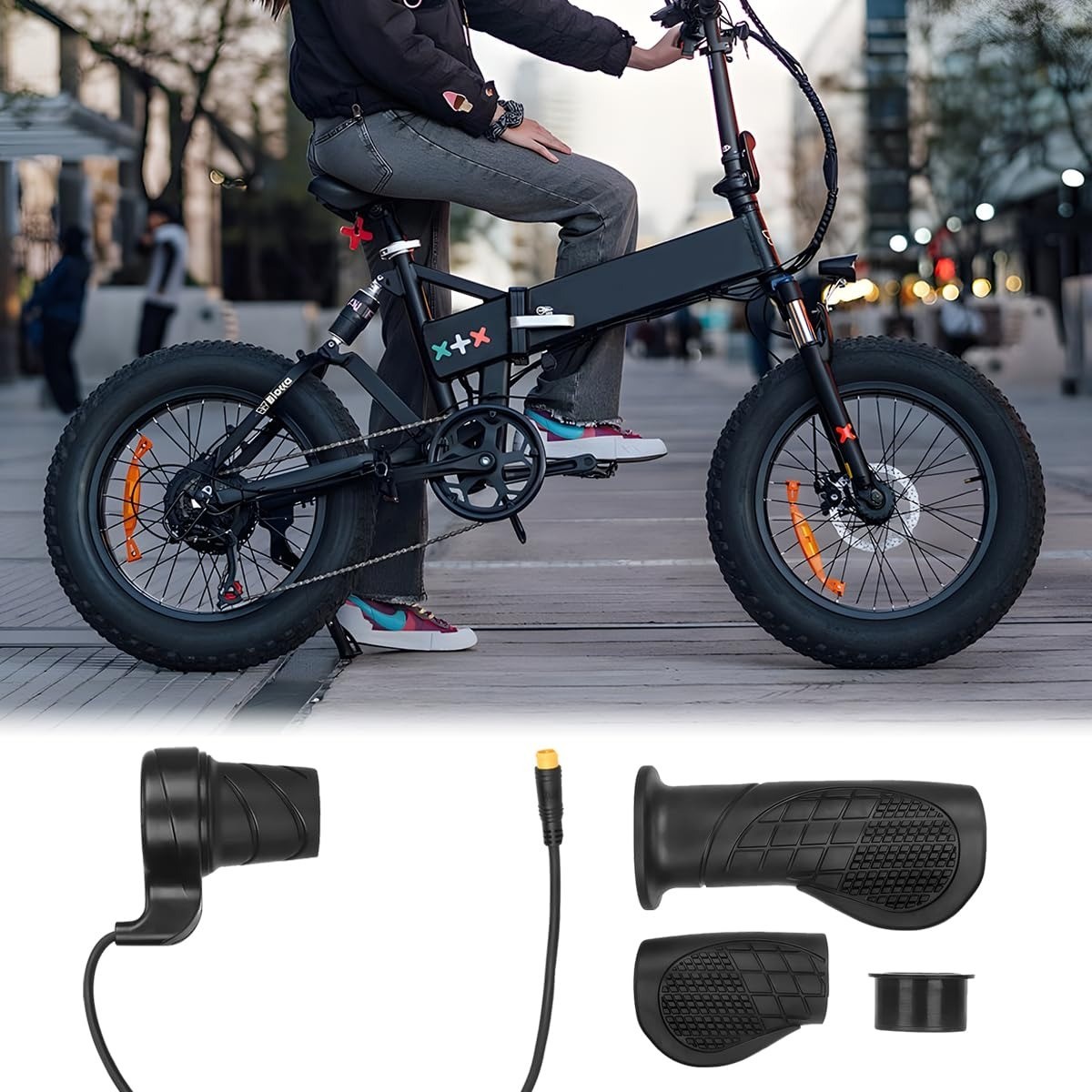 KHGUZ Half Twist Throttle for Electric Bikes – 36V 48V 72V