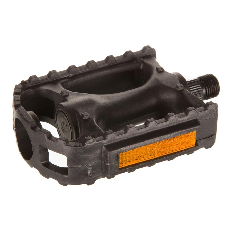 EVO, Swivel Resin, Pedals, Body: Resin, Spindle: Steel, 1/2», Black, Pair