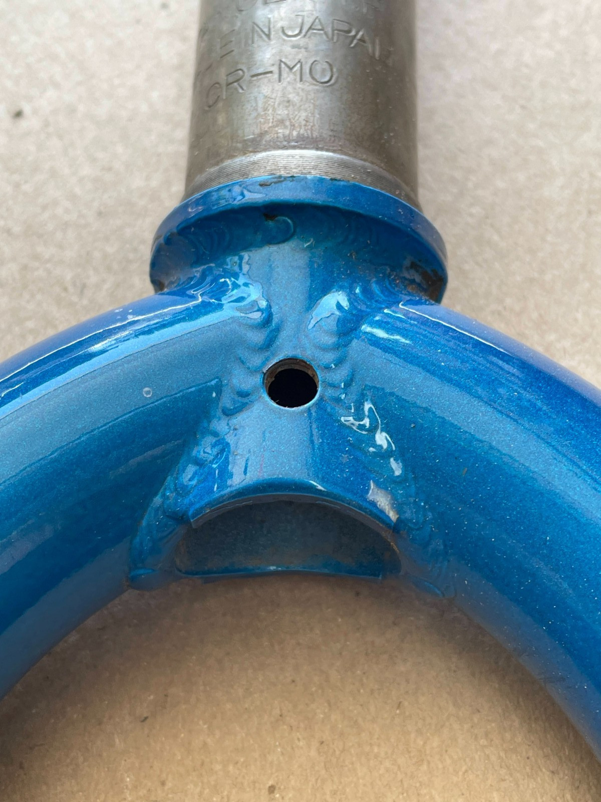 Tange Big Fork 26″ Rigid Fork 1 1/8″ Threaded Blue