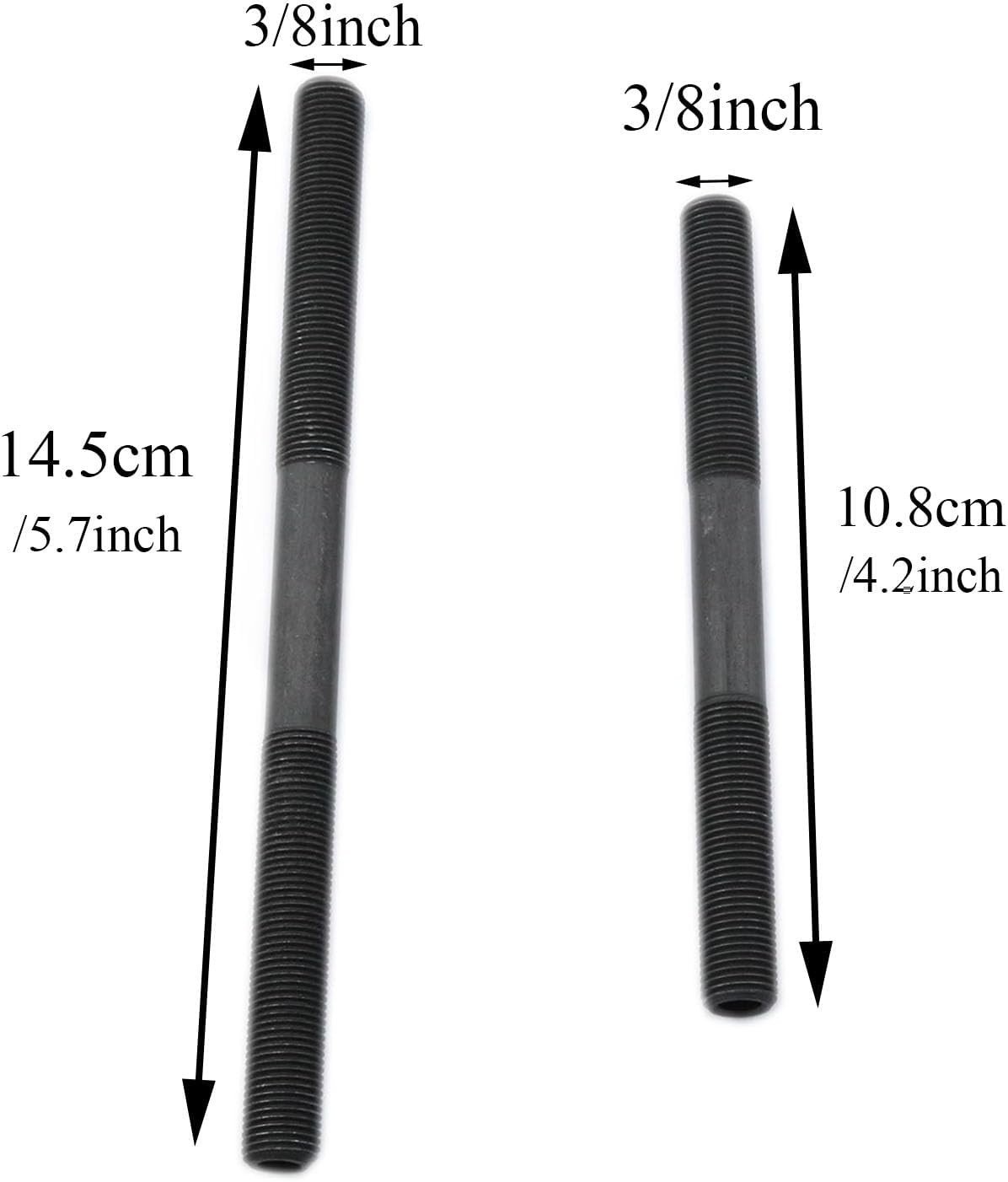 Durable Steel Bike Axle Kit – 2PCS Front 108mm & Rear 145mm for Mountain Bikes