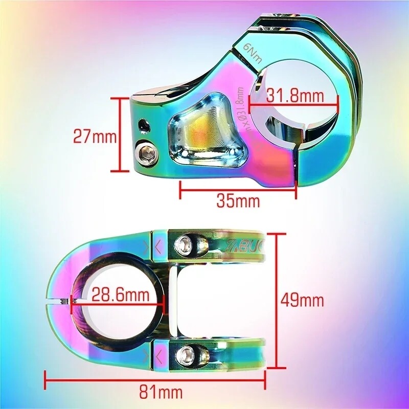Bicycle Short Stem 31.8mm 35MM Mountain Bike Stem CNC Aluminum AM DH MTB Bike US