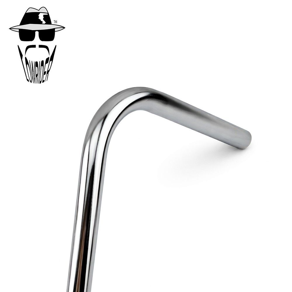 GENUINE VINTAGE LOWRIDER STEEL V APE 13″ RISE HANDLEBAR 25.4MM IN CHROME.