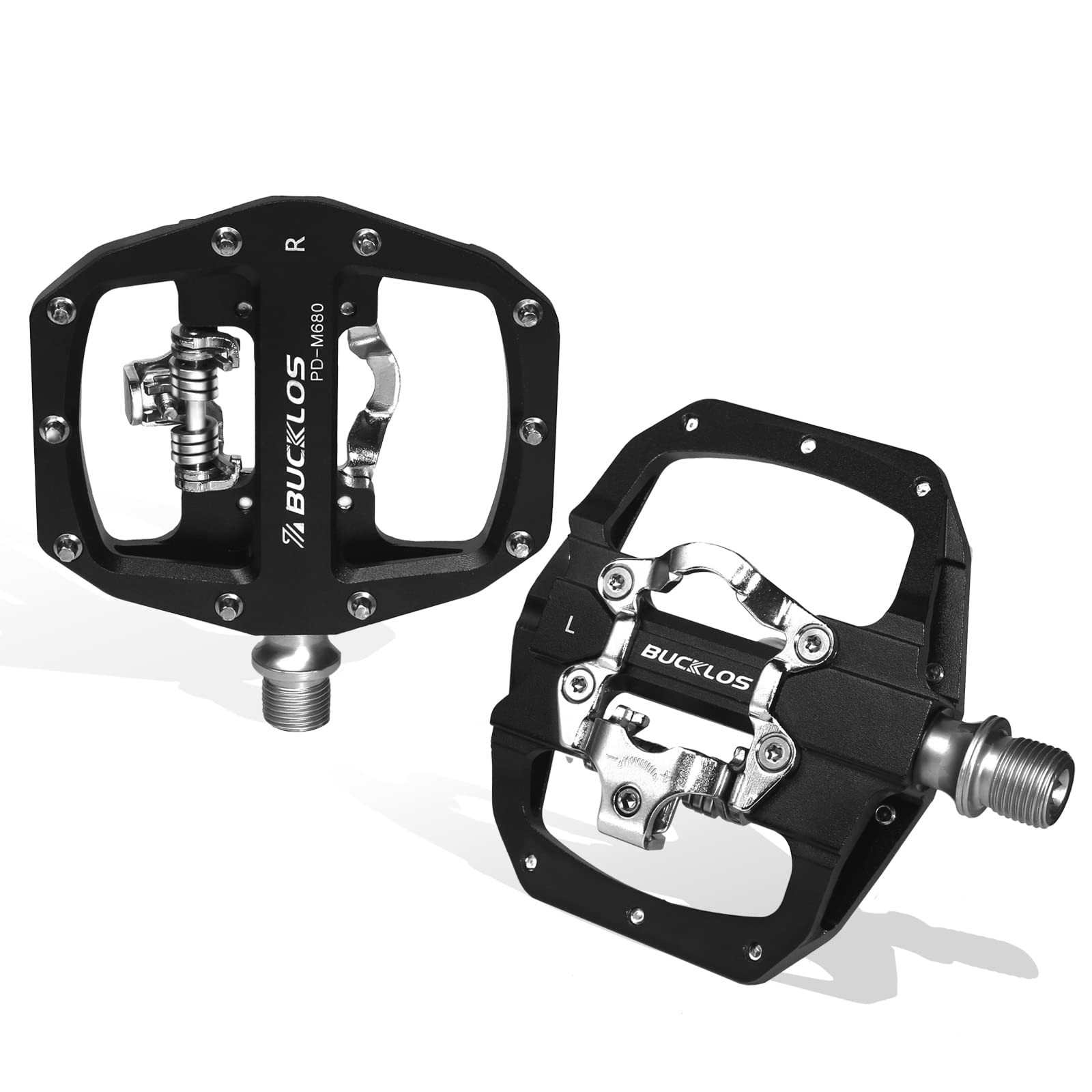 SPD Dual Sided Clipless Pedals for Mountain & Road Bikes – Shimano Compatible
