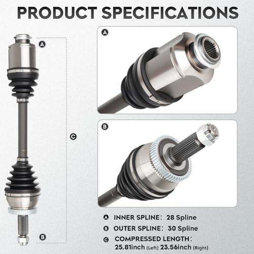 NEW Front CV Axle Shaft Assembly fits for Hyundai Santa Fe 2010-2012, for Kia