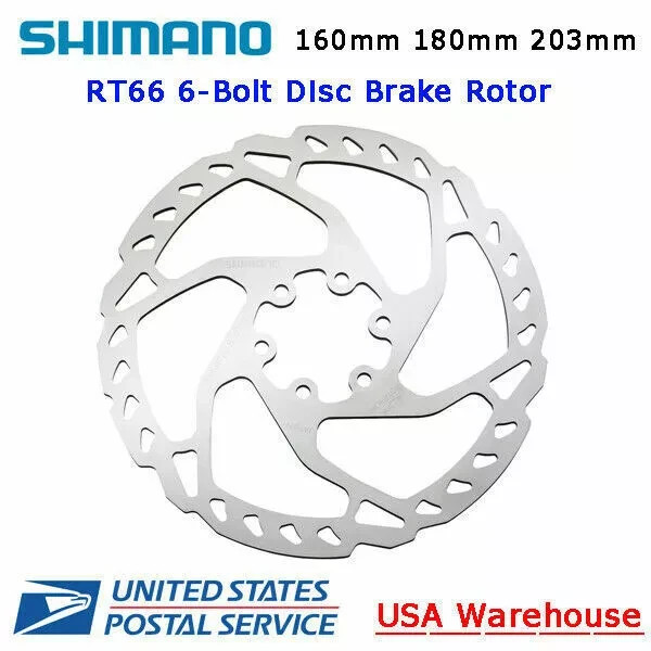 Shimano Deore SLX SM-RT66 Disc Brake Rotor 6-Bolt 160mm 180mm 203mm MTB Bicycle
