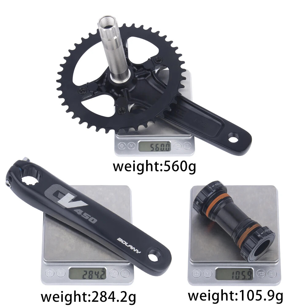 Gravel Road Bike Crankset 42T Chainring MTB Bike Crank Arm 170mm With BB
