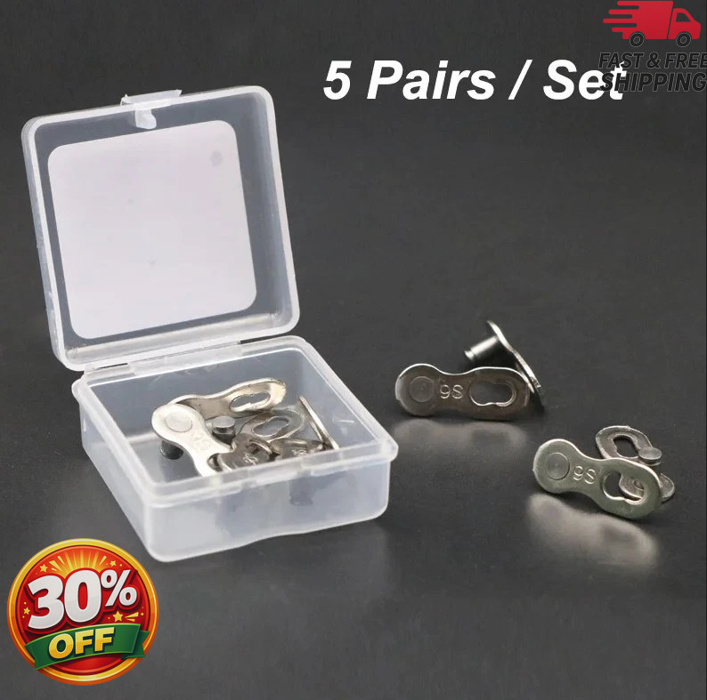 5 Pairs Bicycle Chain Quick Links Master Connector 6-12 Speed MTB – NEW