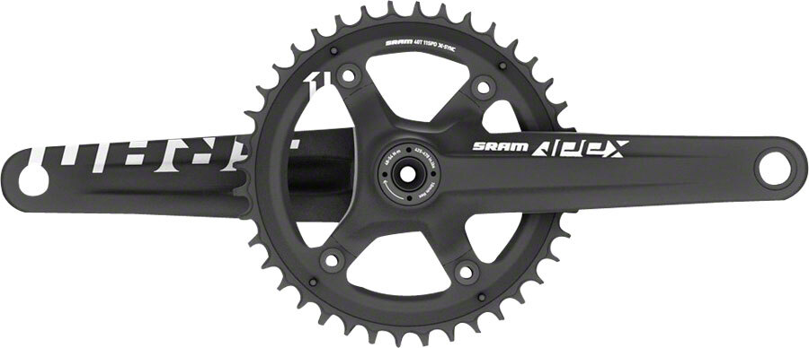 SRAM Apex 1 Crankset 165mm 10/11-Speed 42t 110 Asymmetric BCD GXP Spindle Black