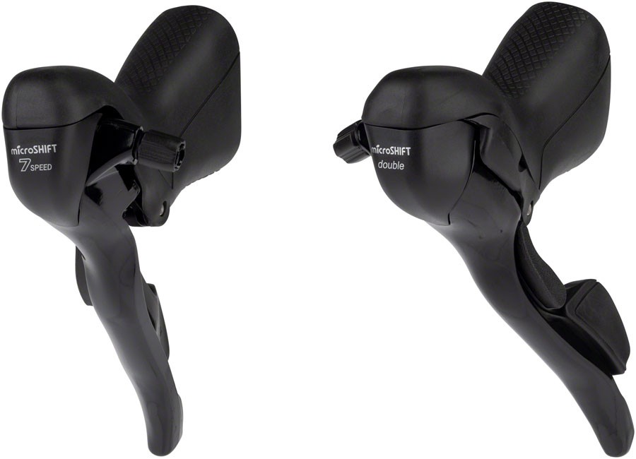 microSHIFT R7 Drop Bar Shift Lever Set – 2 x 7-Speed Short Reach