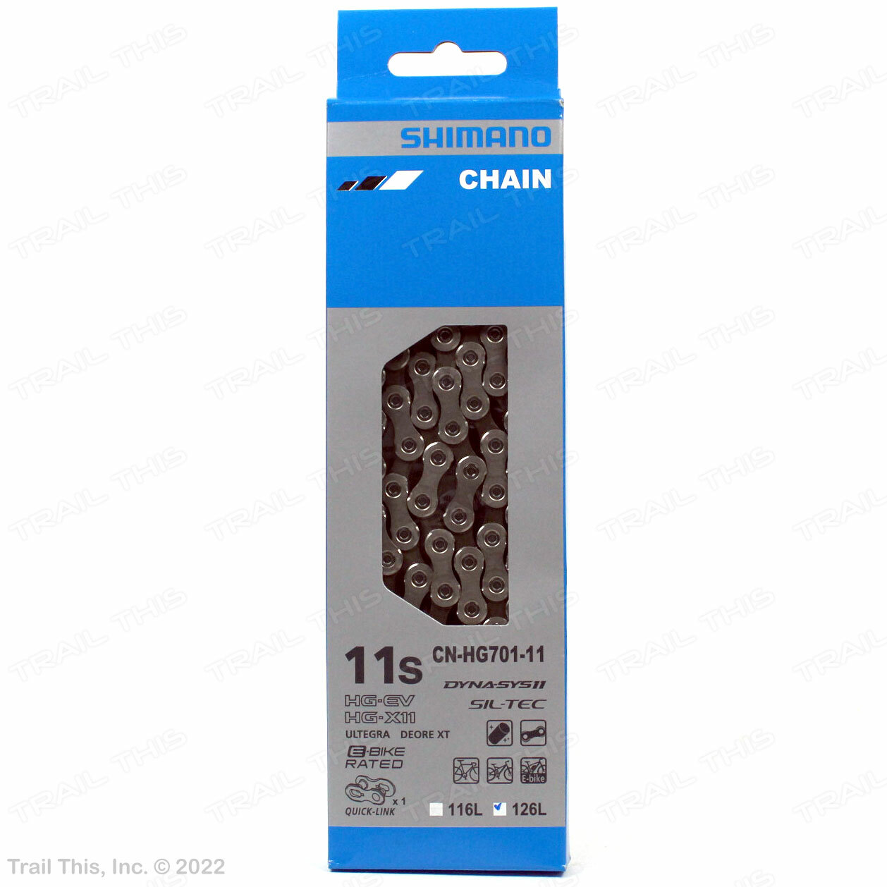 Shimano CN-HG701 11-Speed 126L Ultegra Deore XT Bike Chain Quick-Link 126-Links
